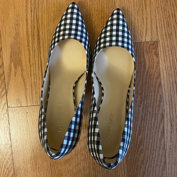 Nine West gingham heels - Picture 2 of 3